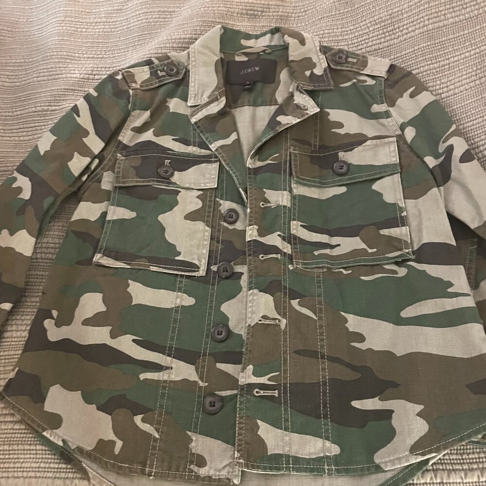JCrew Camo Jacket